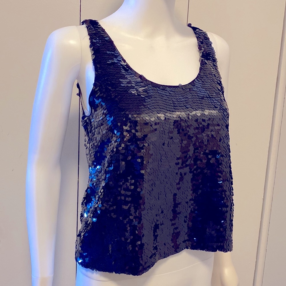 Poof Coutures Women's Cropped Tank Top NWT